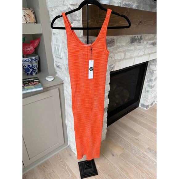 Stitches & Stripes Women's Tangerine Lex Bodycon Midi Dress Size S - Picture 3 of 7